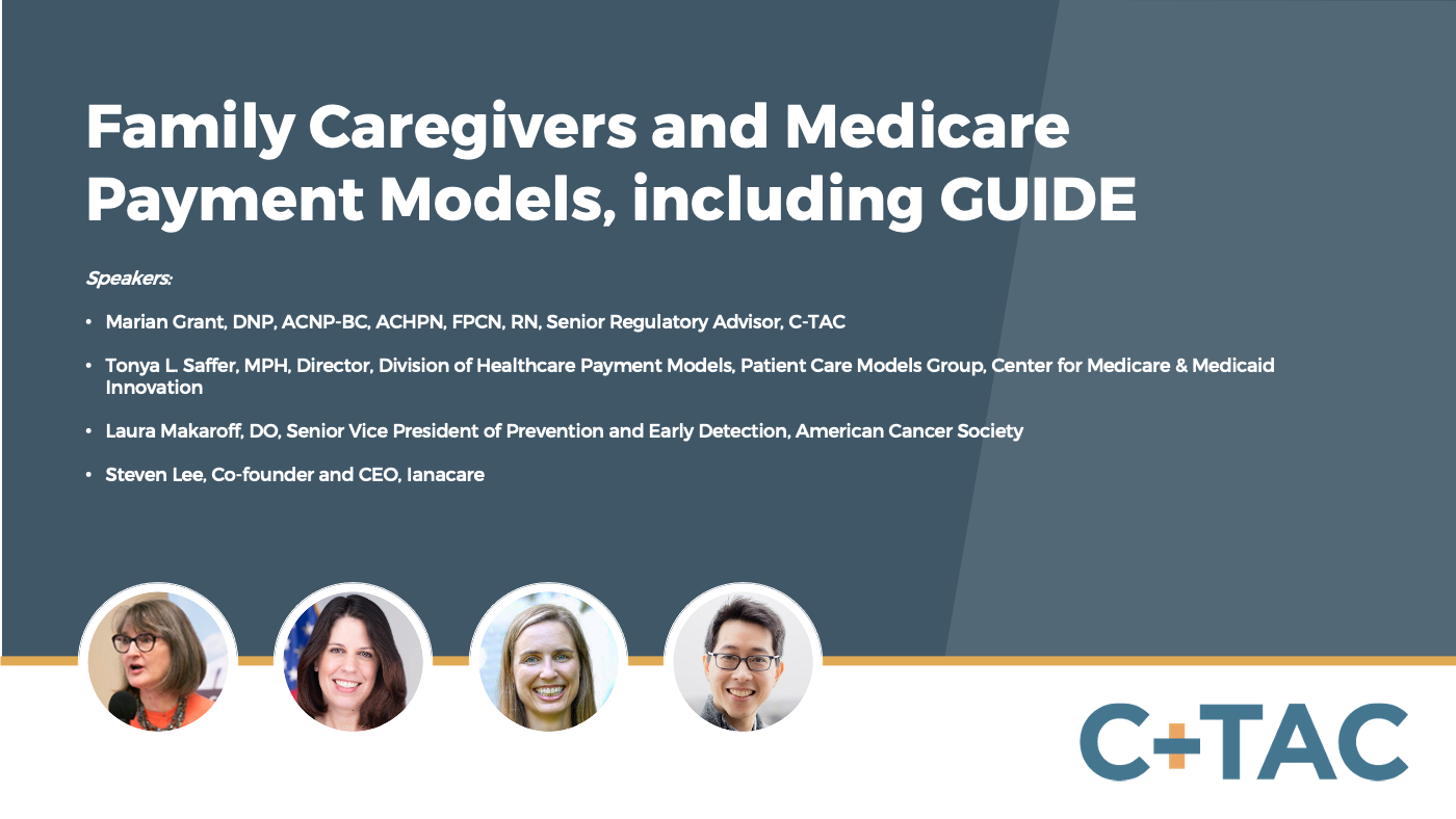 Family Caregivers and Medicare Payment Models