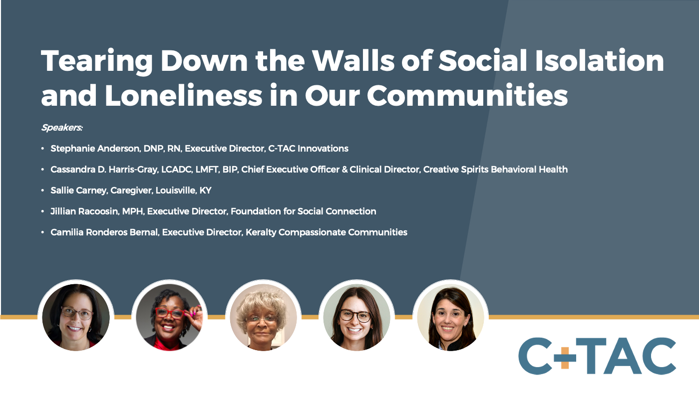 Tearing Down the Walls of Social Isolation and Loneliness in Our Communities